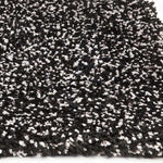 5inchesx7inches Black Heather Indoor Shag Rug