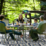 5inches x 7inches Ivory or Blue Geometric Mosaic Indoor Outdoor Area Rug