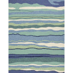 5inches x 7inches Ocean Abstract Design UV Treated Indoor Outdoor Area Rug