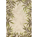 5inches x 7inches Sand Leaves UV Treated Indoor Outdoor Area Rug