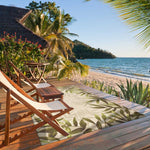 5inches x 7inches Sand Leaves UV Treated Indoor Outdoor Area Rug