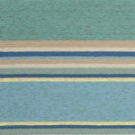 5inches x 7inches Ocean Stripes UV Treated Indoor Outdoor Area Rug
