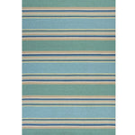 5inches x 7inches Ocean Stripes UV Treated Indoor Outdoor Area Rug