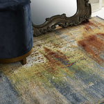 3' x 5' Multi Color Abstract Watercolor Area Rug