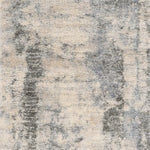 4'x6' Ivory Blue Machine Woven Abstract  Indoor Area Rug