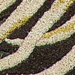 3'x4' Espresso Brown Hand Tufted Tropical Leaves Indoor Area Rug