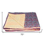 50inches x 70inches Multi colored Eclectic Bohemian Traditional  Throw Blankets