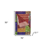 50inches x 70inches Silk Multicolor Throws