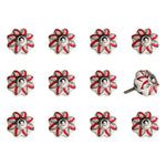 1.5inches x 1.5inches x 1.5inches Ceramic Metal Multicolor 12 Pack Knob