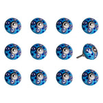 1.5inches x 1.5inches x 1.5inches Ceramic Metal Multicolor 12 Pack Knob