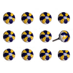 1.5inches x 1.5inches x 1.5inches Ceramic Metal Multicolor 12 Pack Knob