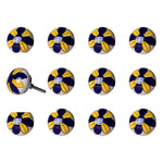 1.5inches x 1.5inches x 1.5inches Ceramic Metal Multicolor 12 Pack Knob