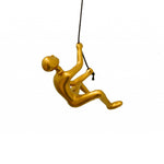 6inches x 3inches x 3inches Resin Gold Climbing Man