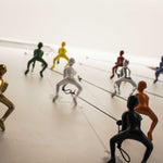 6inches x 3inches x 3inches Resin Multicolor 9 Pack Climbing Man