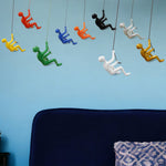 6inches x 3inches x 3inches Resin Multicolor 9 Pack Climbing Man