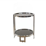 18.75inches x 19inches x 22inches Chrome Round  End Table