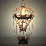 23inches x 23inches x 41inches Vintage Hot Air Balloon Pendant