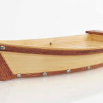 6.25inches x 16.75inches x 3.37inches  Small Wooden Sushi Boat  Serving Tray