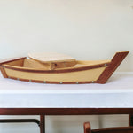 6.25inches x 16.75inches x 3.37inches  Small Wooden Sushi Boat  Serving Tray