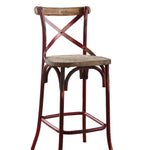 Antique Sky Oak Wooden Bar Chair