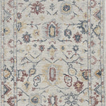 9inchesx13inches Ivory Hand Tufted Space Dyed Floral Traditional Indoor Area Rug