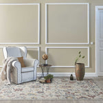 9inchesx13inches Ivory Hand Tufted Space Dyed Floral Traditional Indoor Area Rug