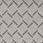 5inchesx8inches Grey Machine Woven UV Treated Herringbone Illusion Indoor Outdoor Area Rug
