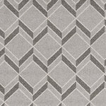 7inchesx10inches Grey Machine Woven UV Treated Herringbone Illusion Indoor Outdoor Area Rug