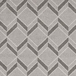 8inchesx11inches Grey Machine Woven UV Treated Herringbone Illusion Indoor Outdoor Area Rug