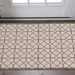 3inches x 5inches Ivory or Grey Polypropylene Rug