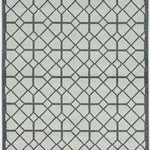 5inches x 8inches  Ivory or Grey Geometric Tiles Area Rug
