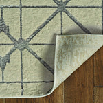 94 X 130 Ivory or Silver Polypropylene or Polyester Rug