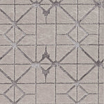 94 X 130 Ivory or Silver Polypropylene or Polyester Rug