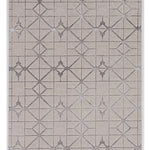 94 X 130 Ivory or Silver Polypropylene or Polyester Rug