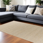 78 X 114 Grey Wool or Jute Rug