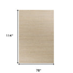 78 X 114 Grey Wool or Jute Rug