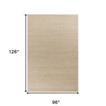 96 X 126 Grey Wool or Jute Rug