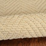 2inchesx4inches Ivory Hand Woven Herringbone Jute Indoor Accent Rug