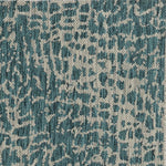 3inchesx4inches Teal Machine Woven UV Treated Animal Print Indoor Outdoor Accent Rug