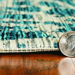 5inches x 8inches  Teal Animal Print Outdoor Area Rug