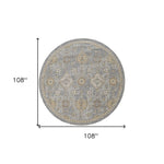 108 X 108 Sage Green Wool Rug