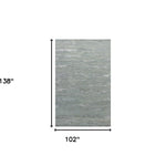 9inchesx12inches Slate Grey Hand Tufted Abstract Indoor Area Rug