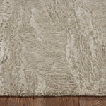 5inches x 7inches Sand Plain Wool Indoor Area Rug with Viscose Highlights