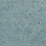 5inchesx7inches Seafoam Blue Hand Tufted Floral Indoor Area Rug