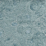 5inchesx7inches Seafoam Blue Hand Tufted Floral Indoor Area Rug