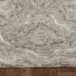 5inchesx7inches Grey Hand Tufted Abstract Indoor Area Rug