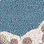 3inches x 5inches Seafoam Corals and Shells Area Rug