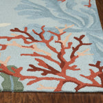 3' x 5' Blue Coral Reef Area Rug