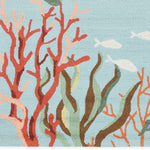3' x 5' Blue Coral Reef Area Rug