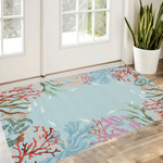 3' x 5' Blue Coral Reef Area Rug